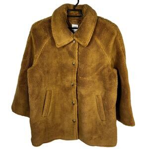 GAP Factory Tan Faux Fur Jacket